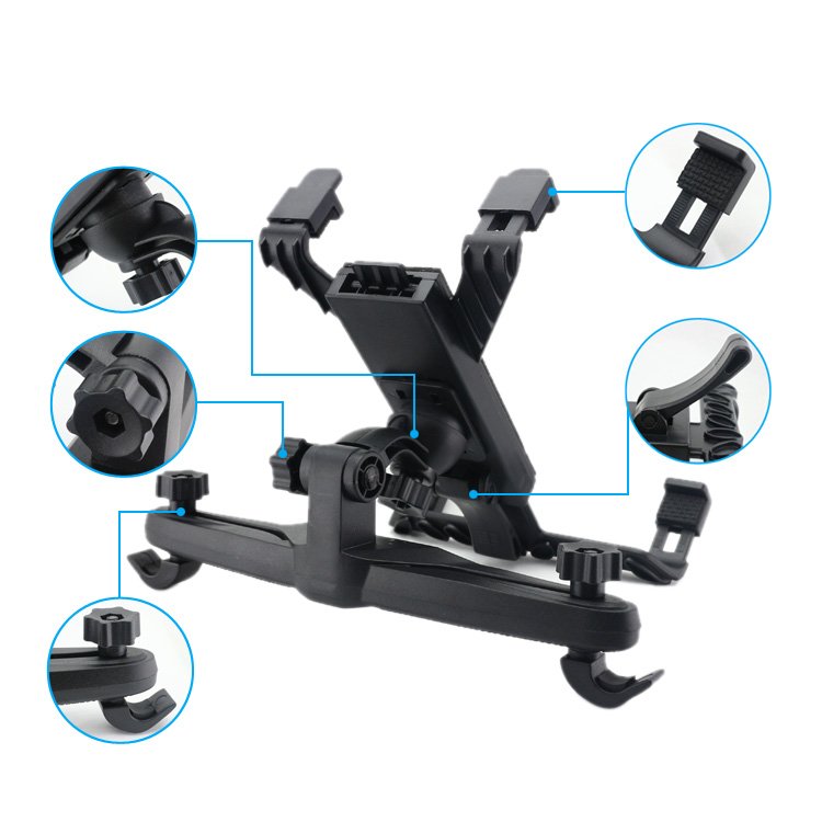 Universal Rotating Flexible Holder Back Seat Headrest Car Headrest Tablet Holder.