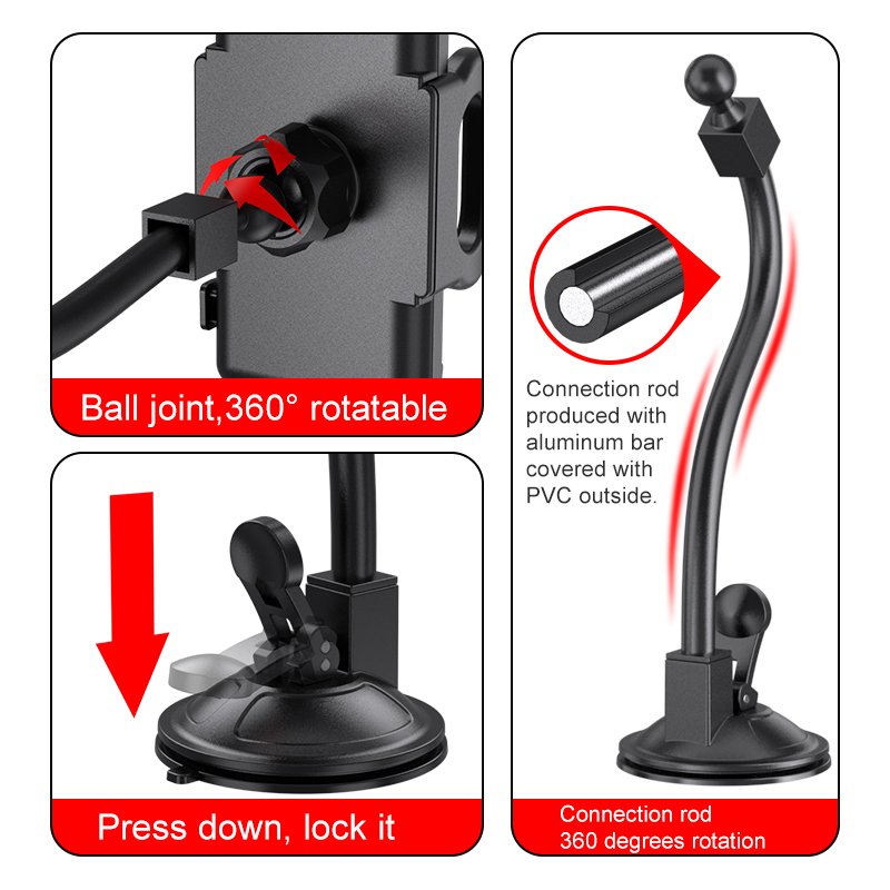 Durable Universal phone holder car cup Anti-slip Car Cell Pone Holder windshield wall Mount Car Phone Holder