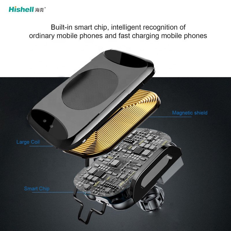 Infrared Sensing Clamp Auto Close Wireless Charging Mobile Phone Holder