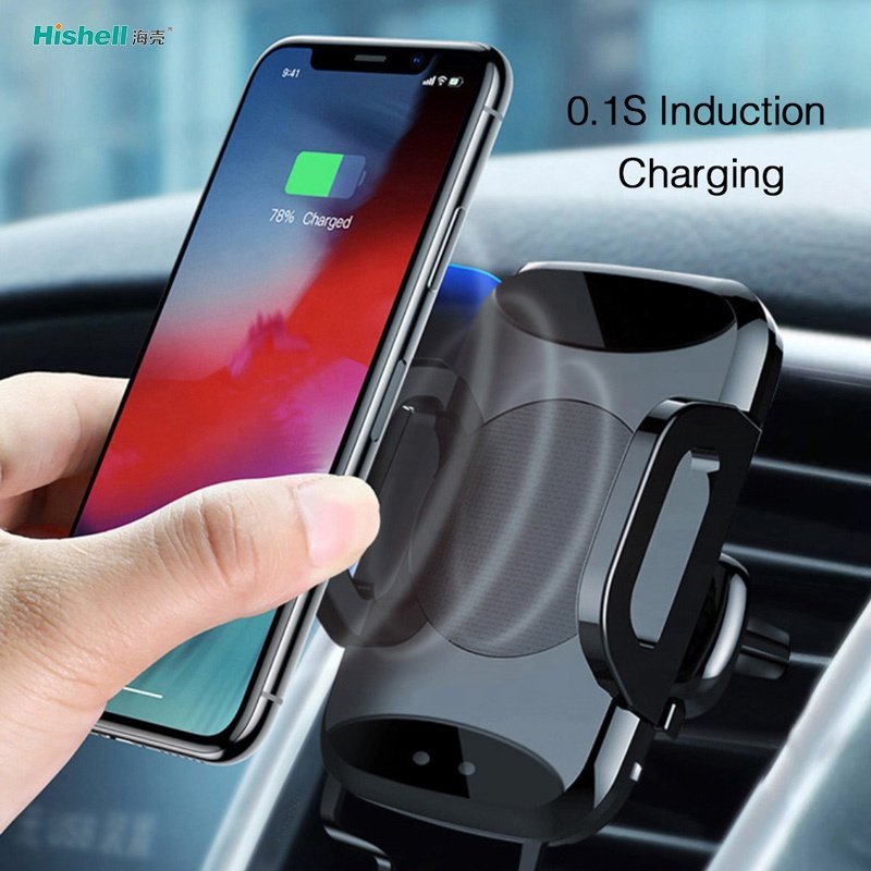 Infrared Sensing Clamp Auto Close Wireless Charging Mobile Phone Holder