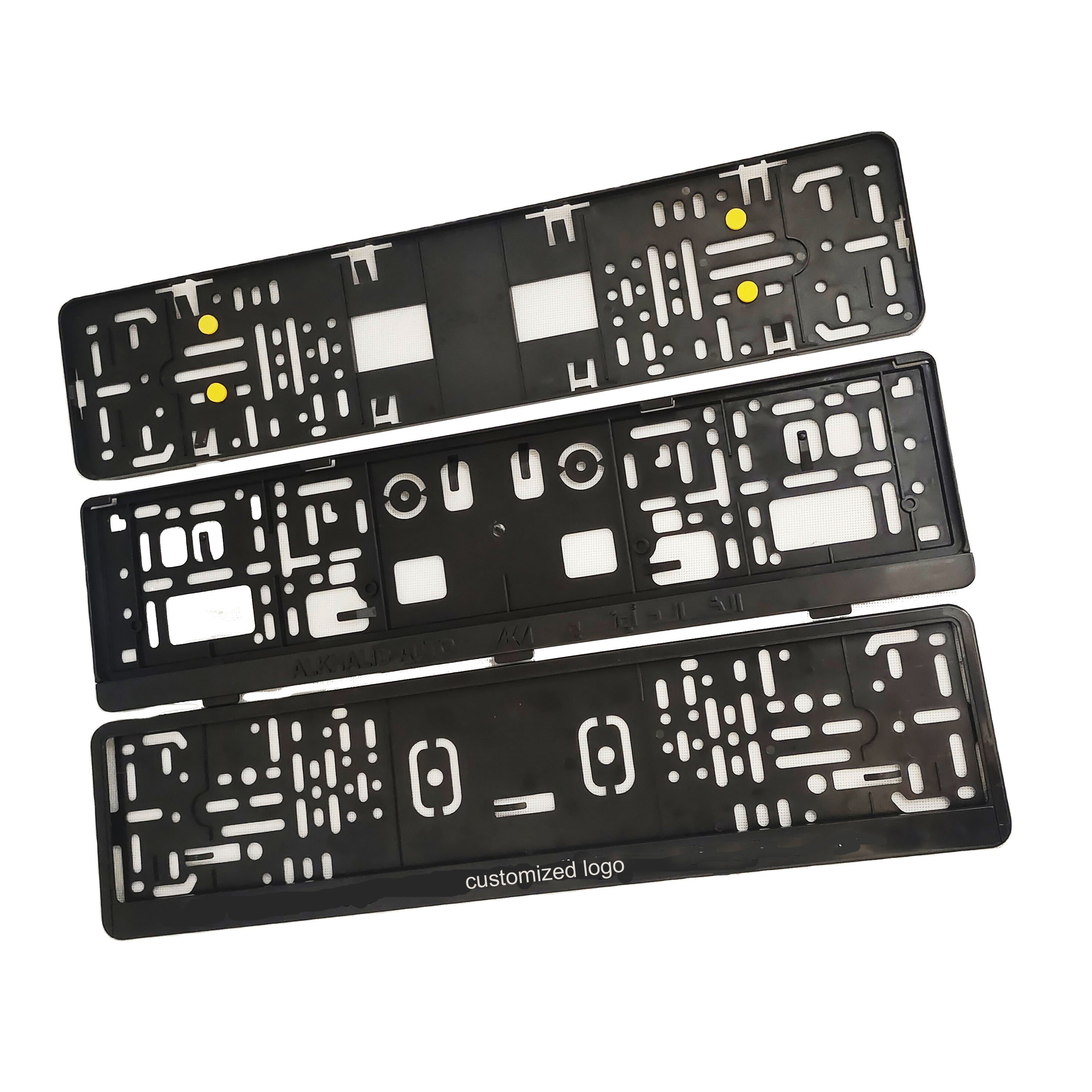 Custom Plastic Wholesale European Car license Plate Frame License Plate Cover License Plate Holder