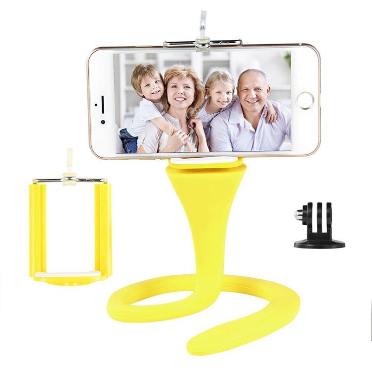 Wireless Remote Camera Flexible Selfie Stick Clip Tripod Mount Car Phone Holder For Action Camera Bicycle