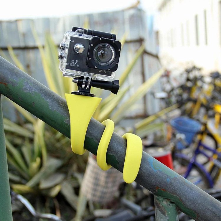 Wireless Remote Camera Flexible Selfie Stick Clip Tripod Mount Car Phone Holder For Action Camera Bicycle