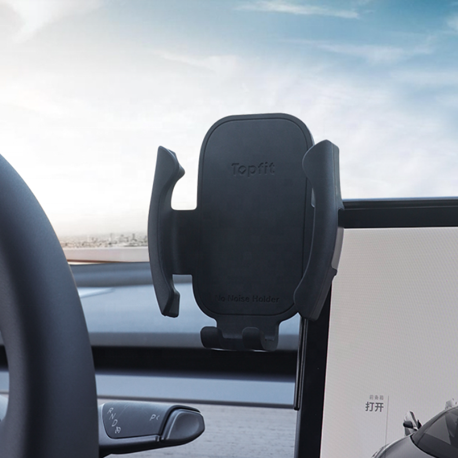 Car Cellphone Mount for Tesla Model 3/Y Safety Cell Phone Holder Stand with Sunglass Holder fit Tesla Interior Accessories