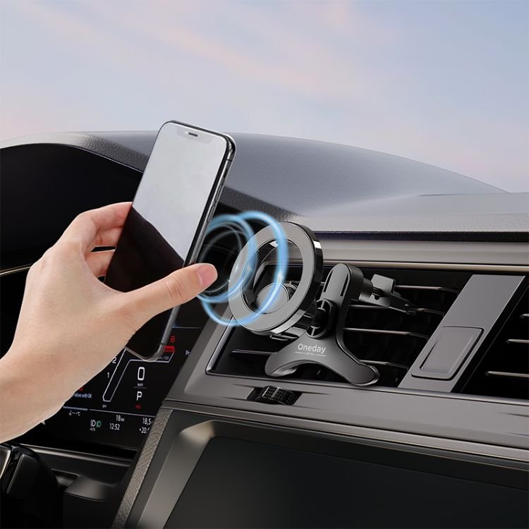 Hot Selling Oneday DH02 Car holder for Magsafe Strong for car outlet magnetic mobile phone holder car air vent clip magnetic