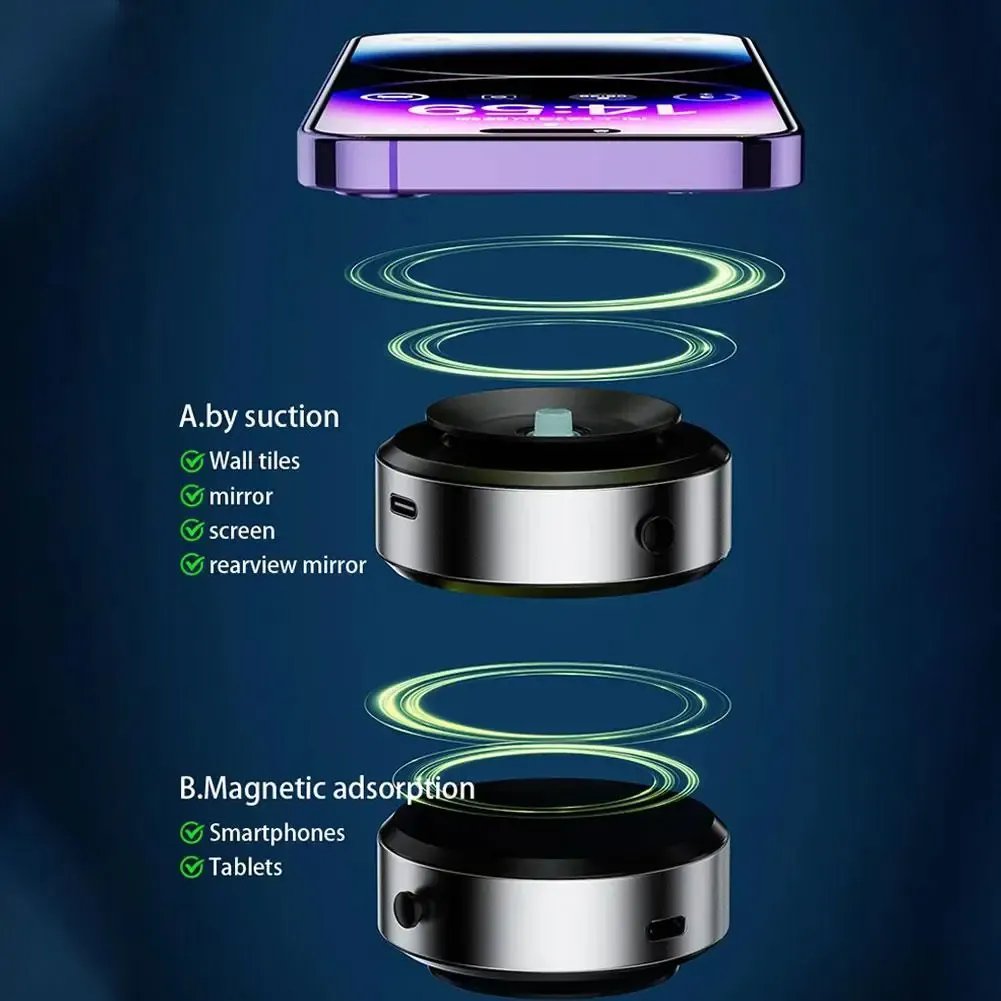 Magnetic Car Phone Mount with Powerful Suction Cup - Stable & Secure Cell Phone Holder for Driving
