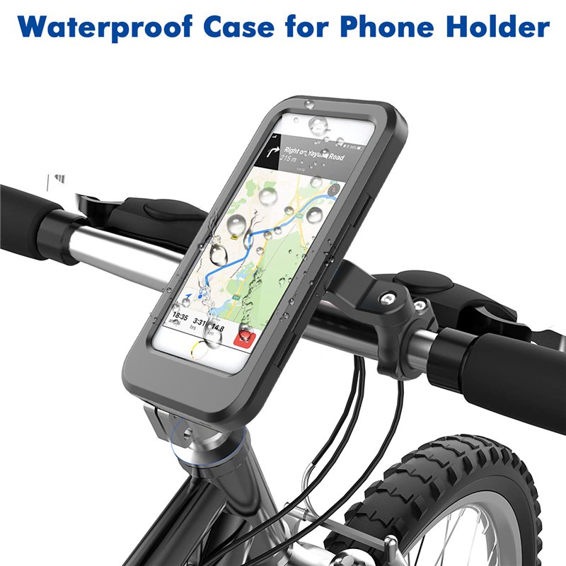 Waterproof Touch Screen Windproof Mobile Phone Bag Fietsenrek Motorcycle Bicycle Bike Handle Holderbracket Stand ckooka