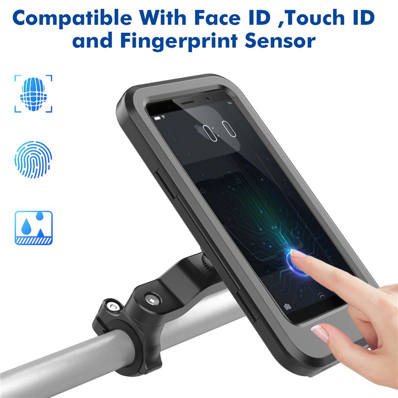Waterproof Touch Screen Windproof Mobile Phone Bag Fietsenrek Motorcycle Bicycle Bike Handle Holderbracket Stand ckooka
