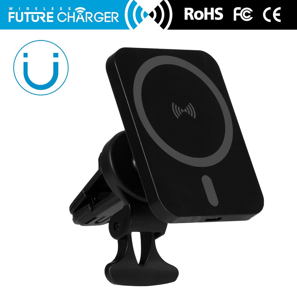 Best Sellers Magnetic Wireless Car Phone Holder 15W Fast Magnetic Car Mount Wireless Charger For iPhone 15 Rro Max