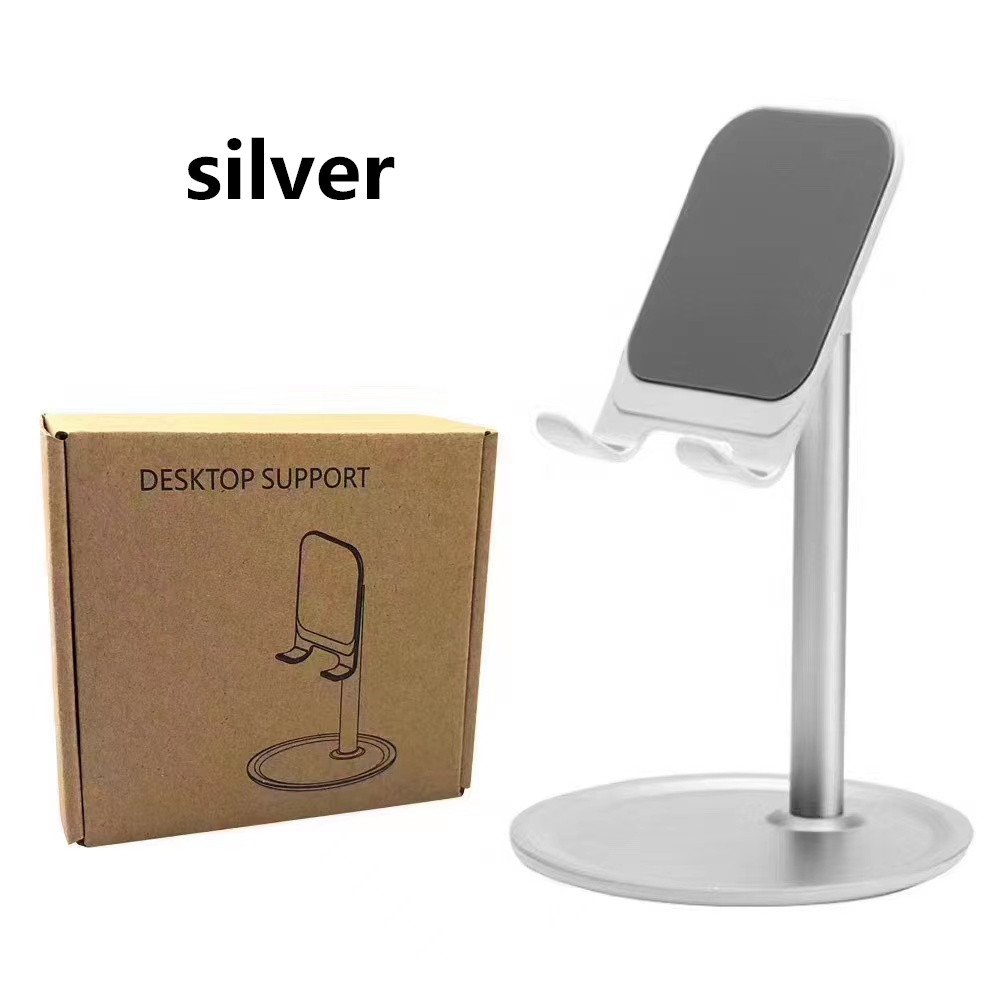 Aluminum Alloy Desktop Mobile Phone Bracket Foldable Telescopic Bracket Flat Support Live Lazy Bracket Mobile Phone Holder