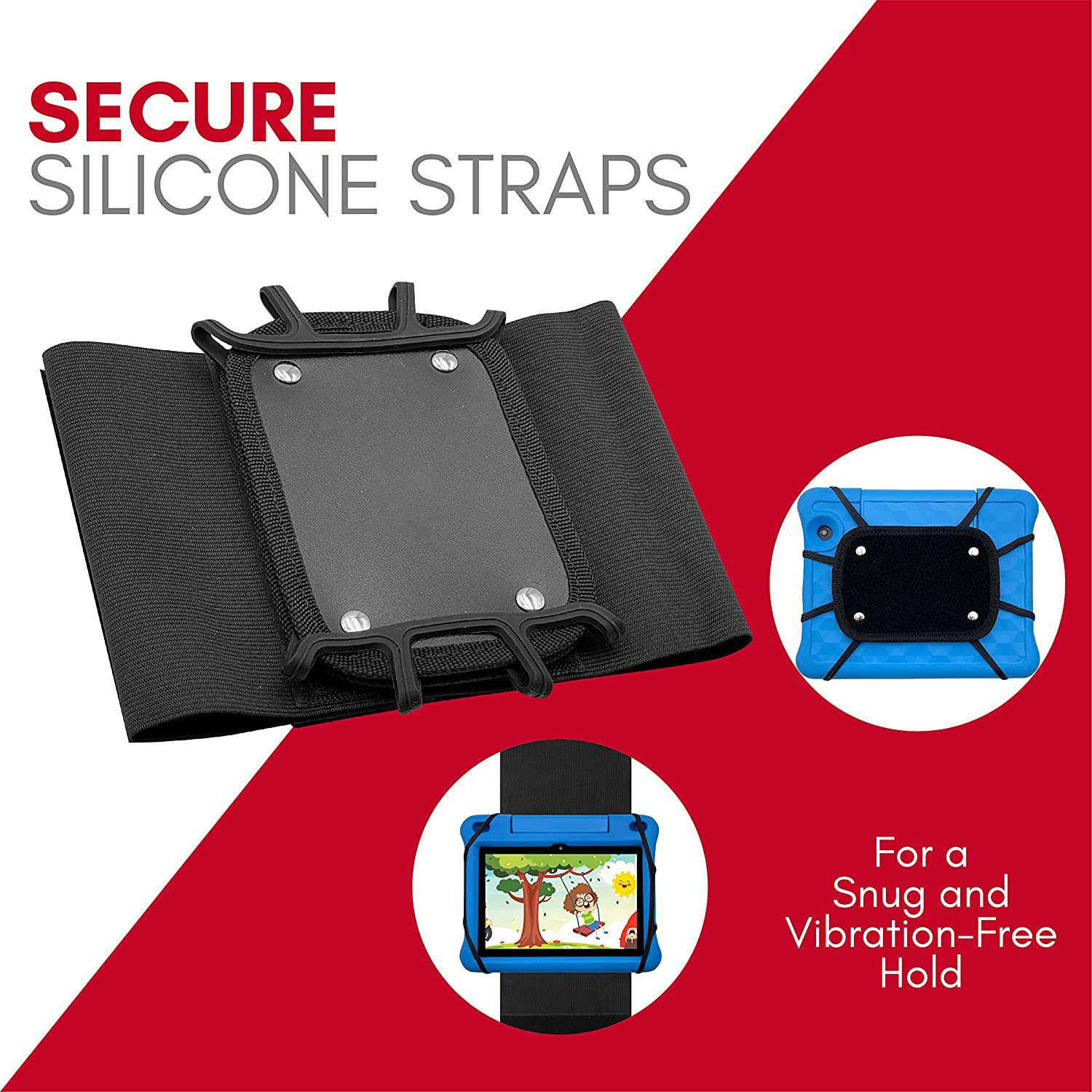 Car Headrest Mount Holder, Tablet Holder for Kids in Back Seats, Fits All 7 Inch to 12.9 Inch Tablets