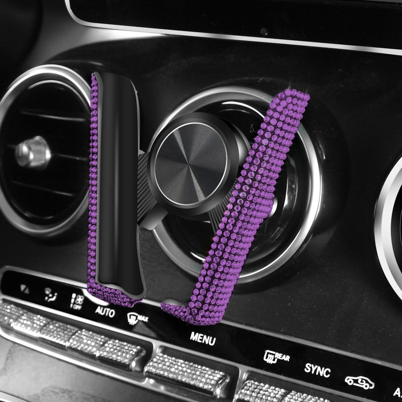 Bling Crystal Car Phone Holder Universal Air Vent Mount Clip Cell Holder For Phone In Car Mobile Phone Stand Holder Smartphone