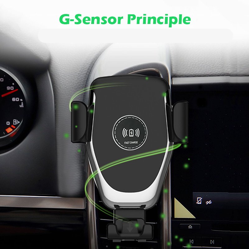 Adjustable 10w Car Wireless Charger Car Mount Wireless Charger Phone Holder For All Qi-enabled Mobile Phone Car Phone Holder
