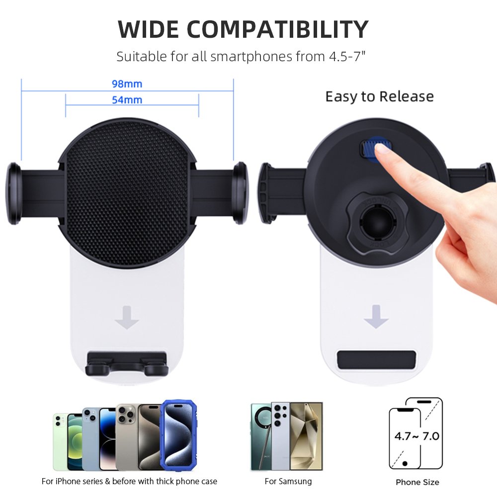 Best Selling Rearview Mirror Mobile Phone Car Holder Universal 360 Rotating Car Phone Mount And Gps Holder Rearview Mirror Clip