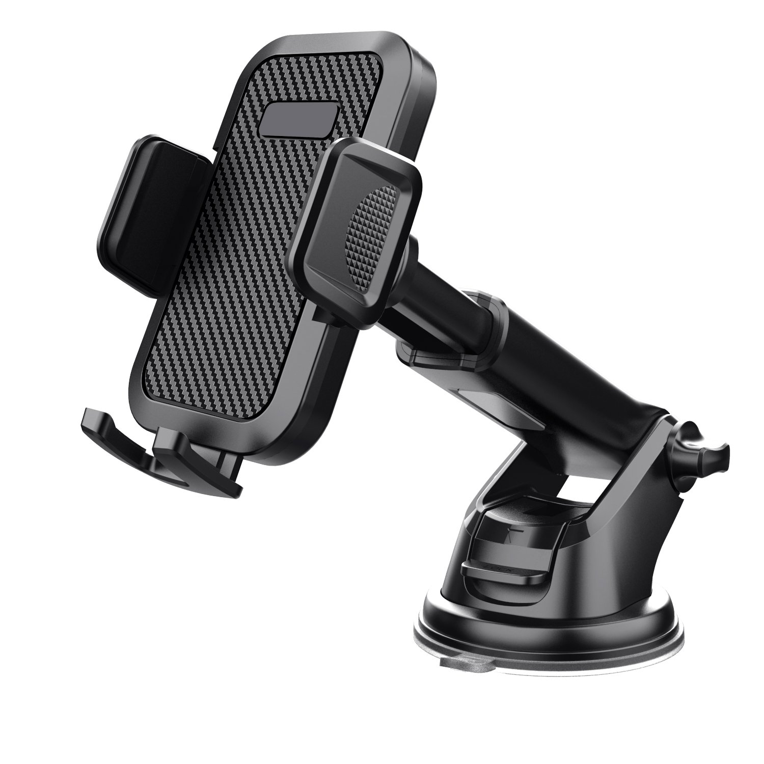 2-in-1 Suction Cup Phone Holder Easy One Hand Touch Dash & Windshield Universal Car Mount Phone Holder Desktop Stand for iPhone