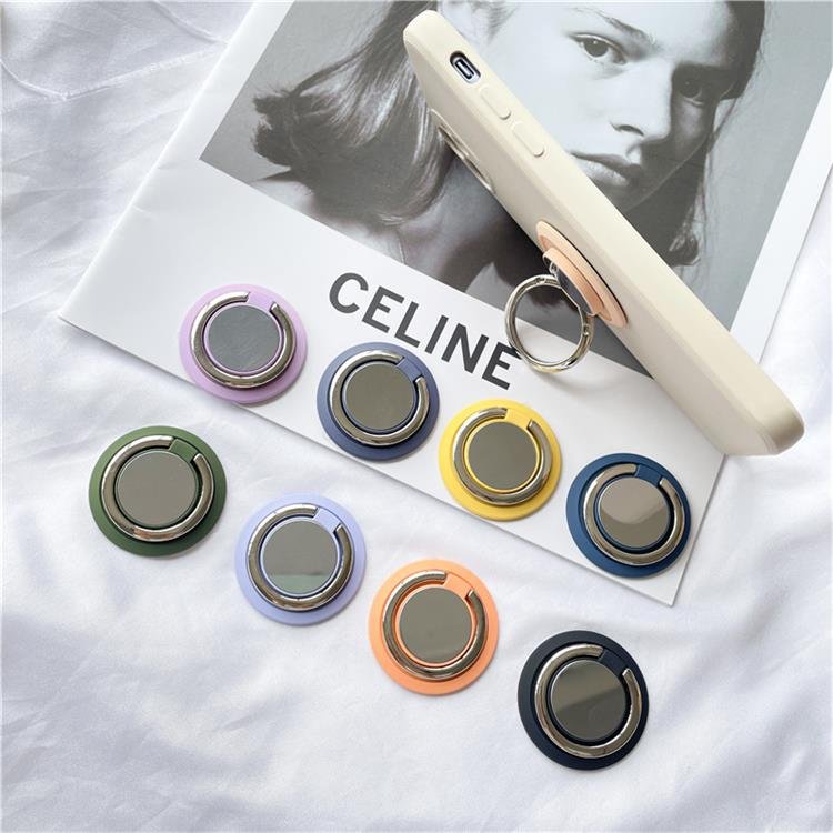 Creative Solid Color Liquid Touch Car Magnetic Lazy Desktop Phone Ring Holder For Company Gift Customized Logo