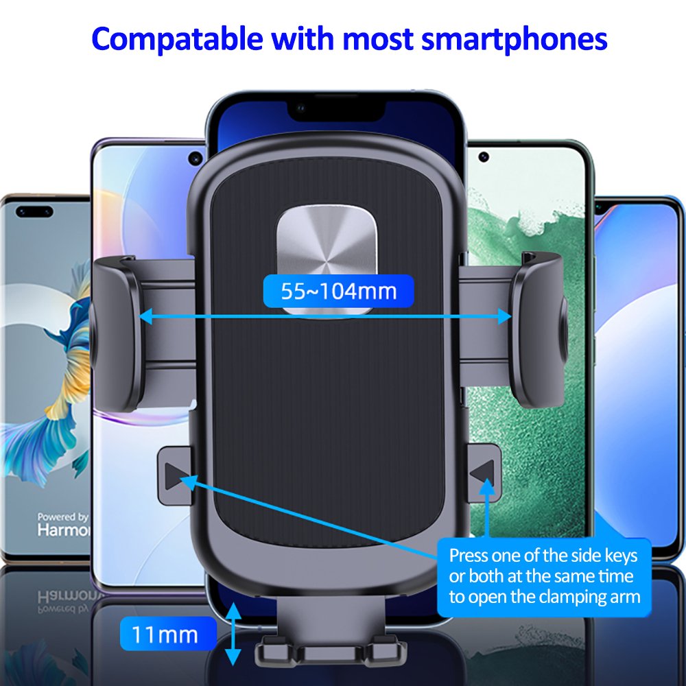 New Universal Portable Car Phone Holder Metal Hook Air Vent Outlet Phone Mount Phone Holder 360 Rotated Mobile holder for car