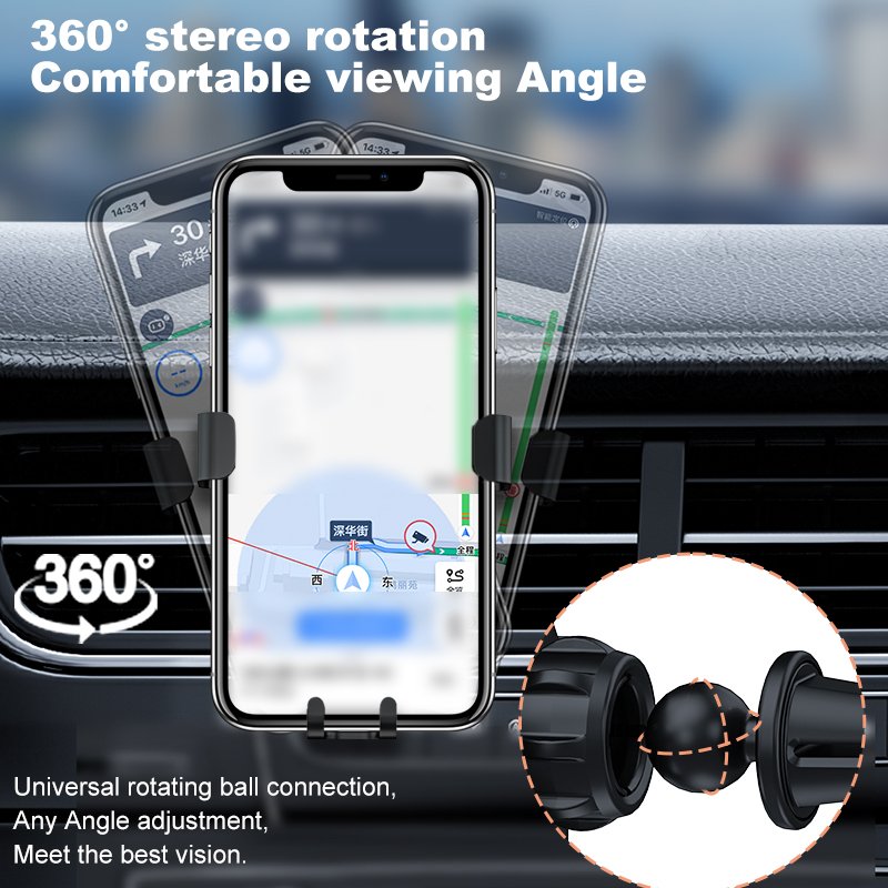 2024 Amazon Top selling products Car Air Outlet Hook Firmly Navigation Mobile Phone Holders Car Phone Holder in Car