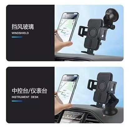 2024 Anazon hot selling car phone holder with retractable suction air outlet phone navigation holder.phone holder of CAR