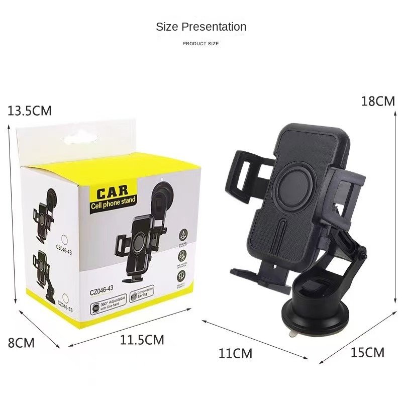 2024 Anazon hot selling car phone holder with retractable suction air outlet phone navigation holder.phone holder of CAR