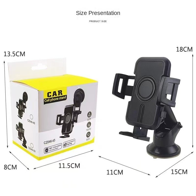 2024 Anazon hot selling car phone holder with retractable suction air outlet phone navigation holder.phone holder of CAR