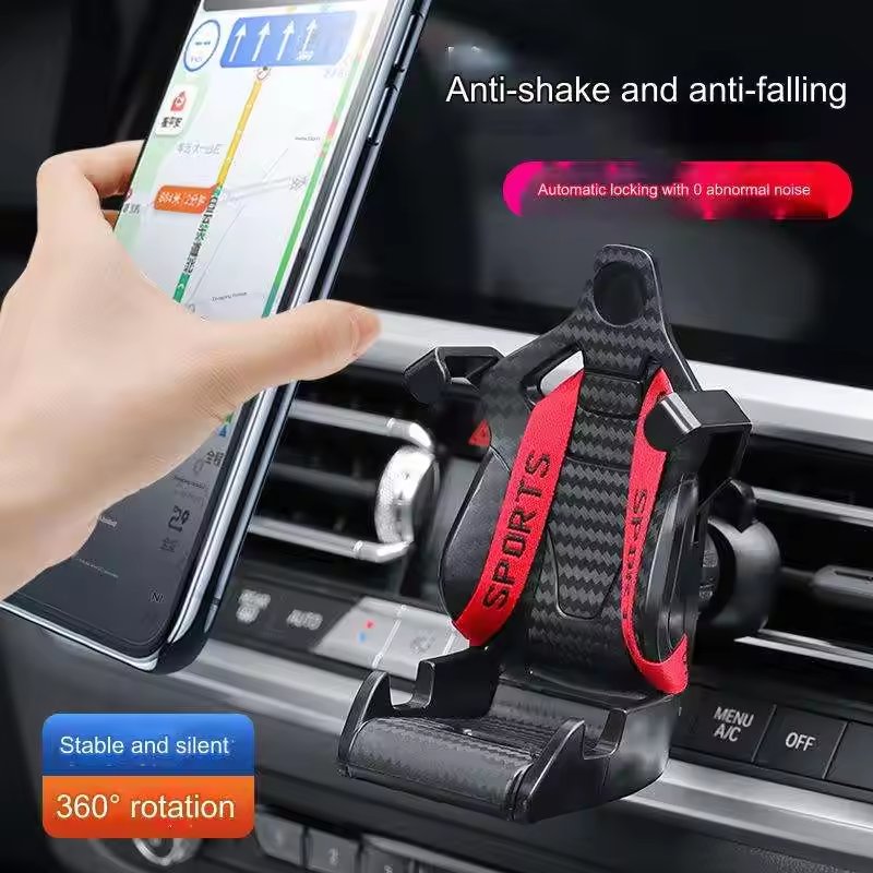JDM Universal Car Interior Accessories Air Vent stand dashboard mount 360 rotation Car Mobile phone holder