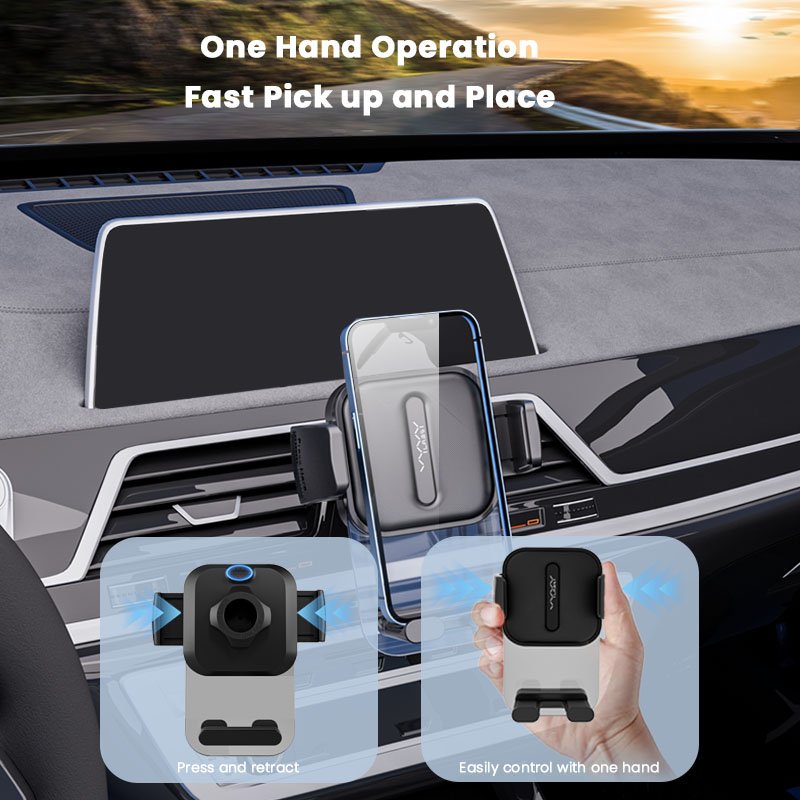 Vyvylabs Car Phone Holders Air Vent Cell Phone Car Mount Hands Free Universal Automobile Cradle Fit for All Mobile Phone