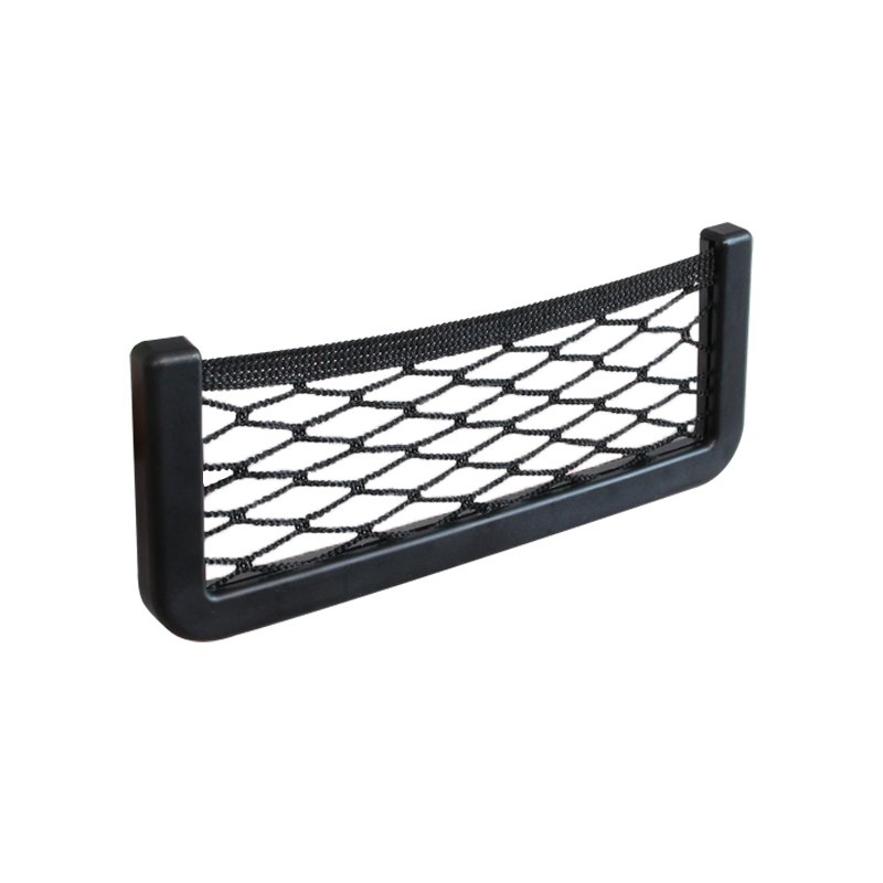 High Quality Vehicle Elastic Mesh Storage Net Pocket Organizer PP Polyester Adhesive Storage Network Bag Holder For Mobile Phone