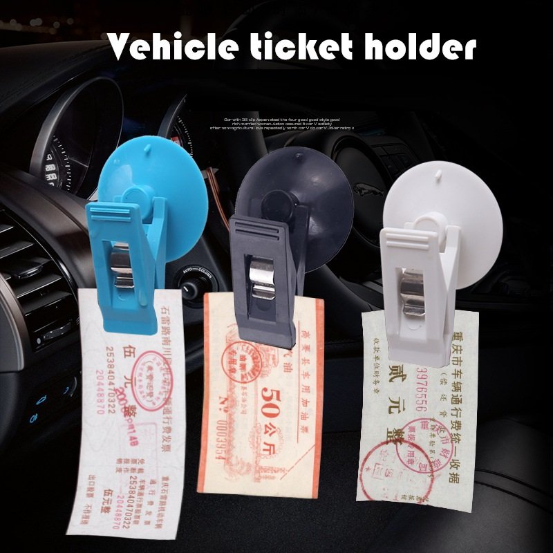 2pcs Car Interior Window Clip Mount Black Suction Cap Clip Plastic Sucker Removable Holder For Sunshade Curtain Towel Ticket