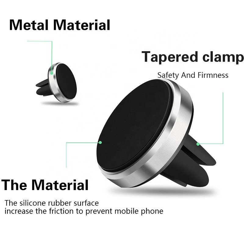 Round Magnetic Phone Holder Car Mount Magnetic Holder Bracket Strong Magnetism Car Phone Holder