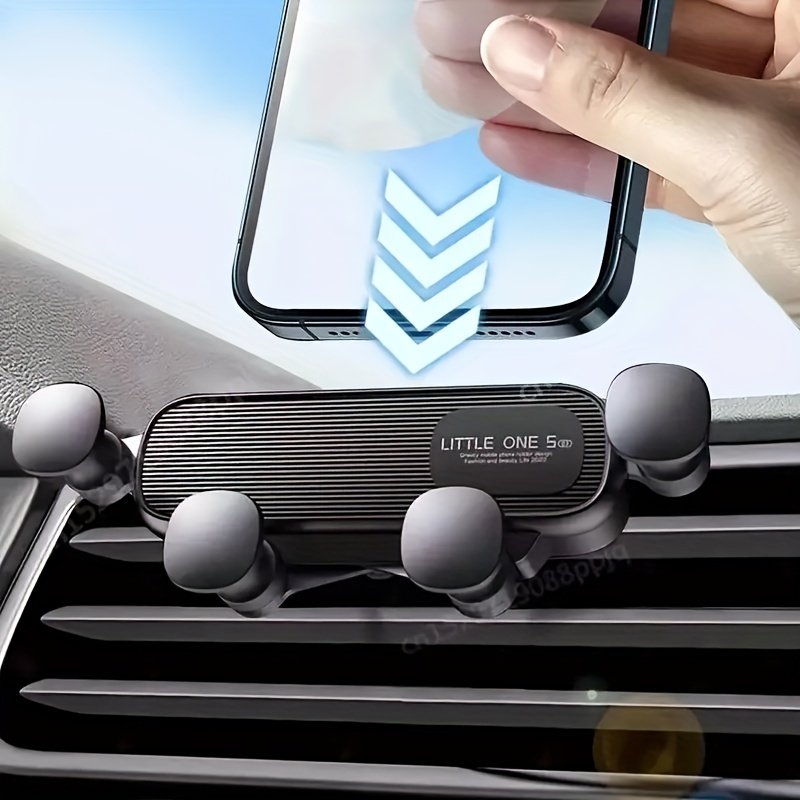 Custom Logo Universal Phone Mount Holder Air Vent Clip Mount Gravity Sensing High Grade Anti Fall Car Phone Holder