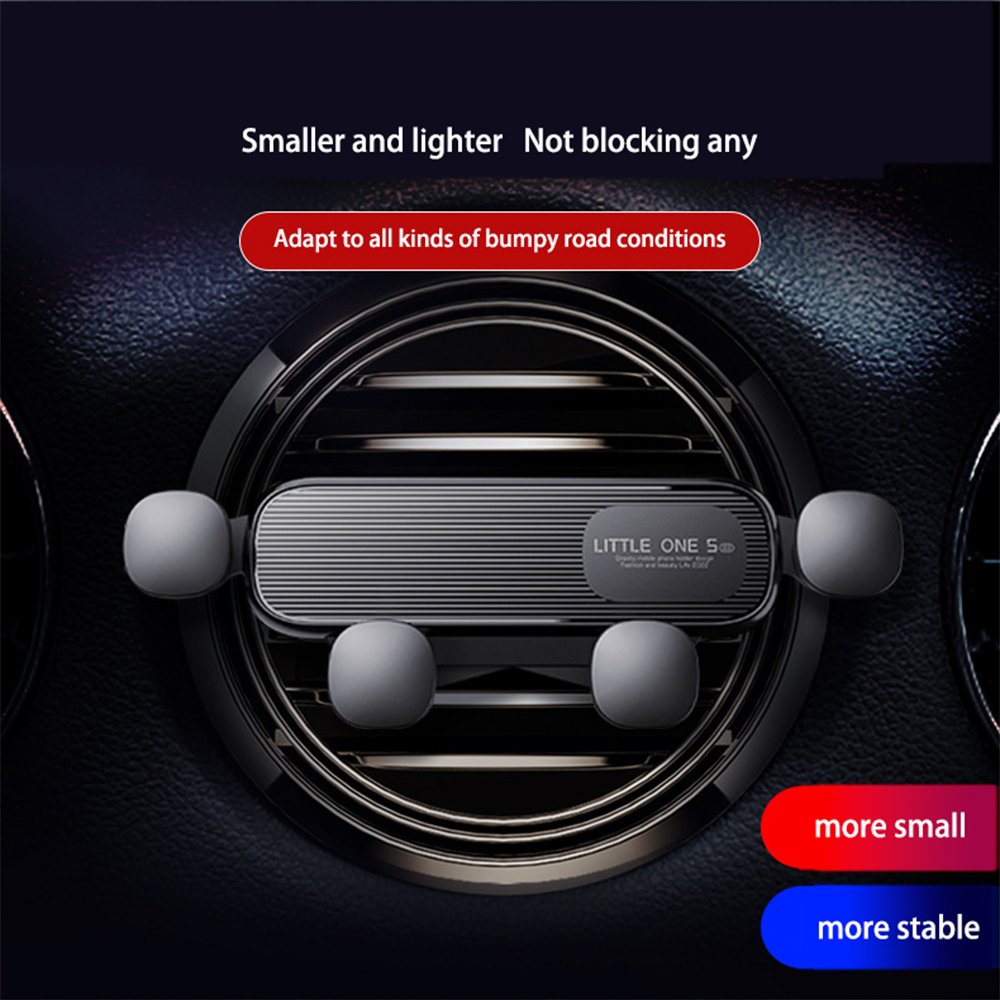 Custom Logo Universal Phone Mount Holder Air Vent Clip Mount Gravity Sensing High Grade Anti Fall Car Phone Holder