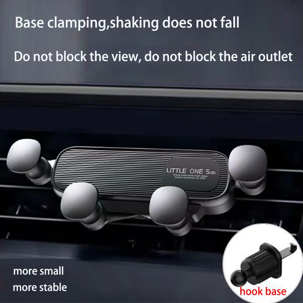 Custom Logo Universal Phone Mount Holder Air Vent Clip Mount Gravity Sensing High Grade Anti Fall Car Phone Holder