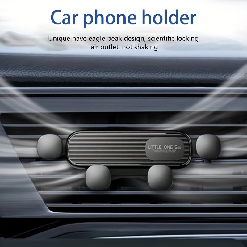 Custom Logo Universal Phone Mount Holder Air Vent Clip Mount Gravity Sensing High Grade Anti Fall Car Phone Holder