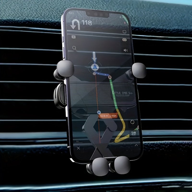 Custom Logo Universal Phone Mount Holder Air Vent Clip Mount Gravity Sensing High Grade Anti Fall Car Phone Holder