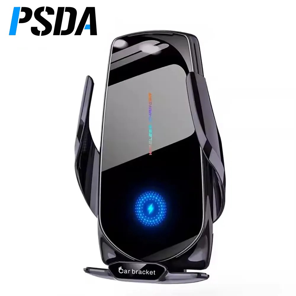 Automatic Clamp Car Wireless Charger 15W Fast Charging Holder for iphone 15 14 Pro Qi Phone Charger with Magnetic Head Universal