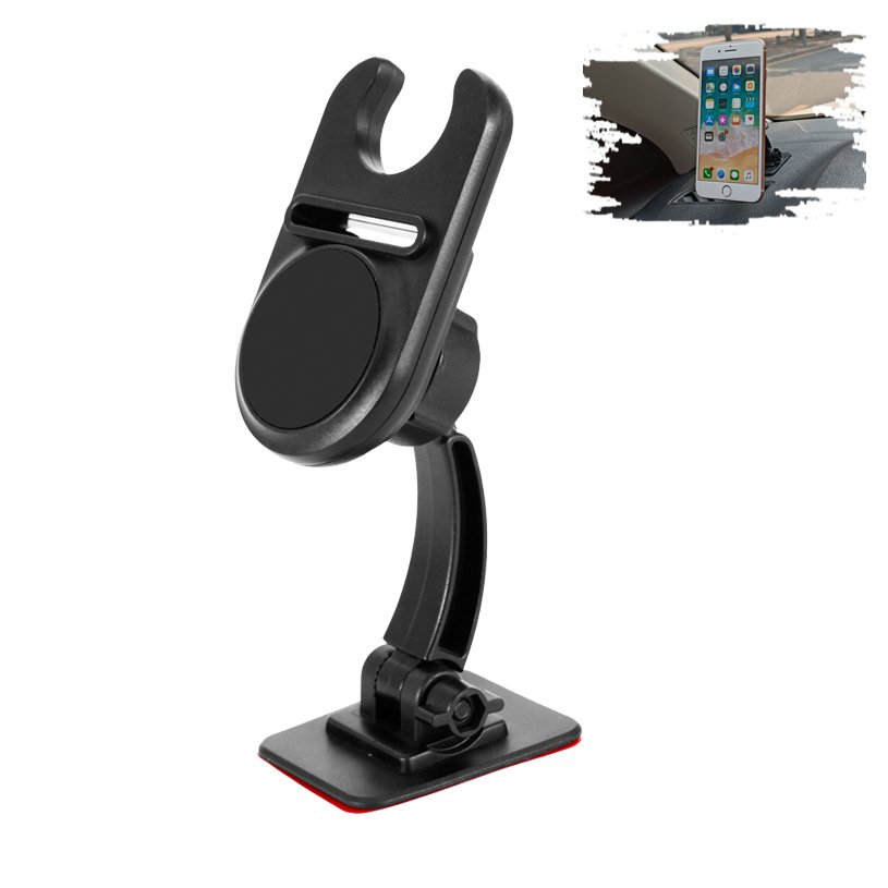 Socket Car Mount for Phone Holder Stand Dashboard Magnetic Car Phone Holder Used on Dashboard, Home, Office, Kitchen, Desk, Wall