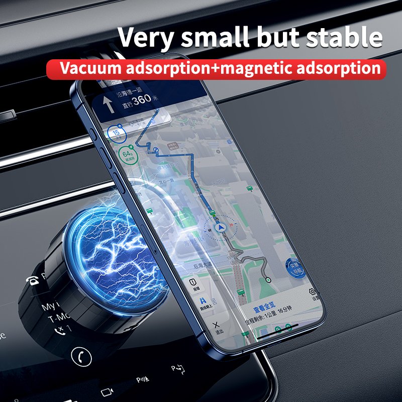 Intelligent Car Mount Mobile Phone Holder Magnetic Vacuum Adsorption Adjusting Universal 360 Rotation Stable Mount Bracket