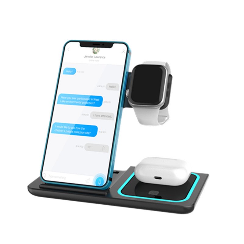 3 IN1Wireless Charging Stand 15w Caricatore senza fili For iPhone 13Pro Max/13 Pro/13/12/11/11 Pro
