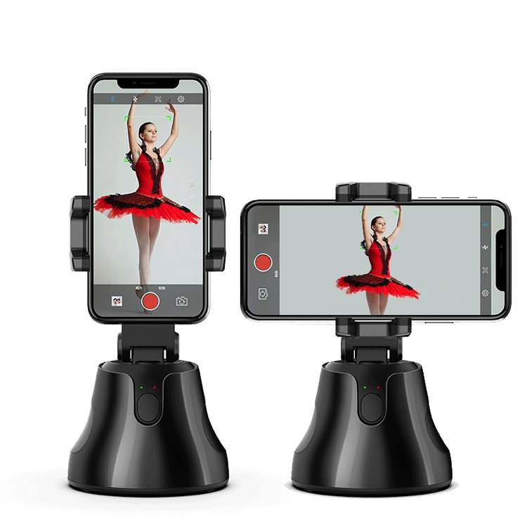360 Degree Rotation Smart Phone Holder Auto Selfie Face Tracking Cell Mobile Phone Holders All Phone Portable OEM Desk 60pcs/ctn