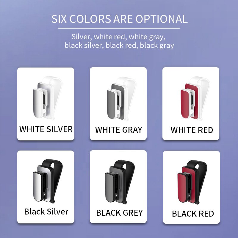 Holders for Car Sunglasses Holder Clip Hanger Eyeglasses Mount for Car, Double-Ends Clip and Car Glasses Holder