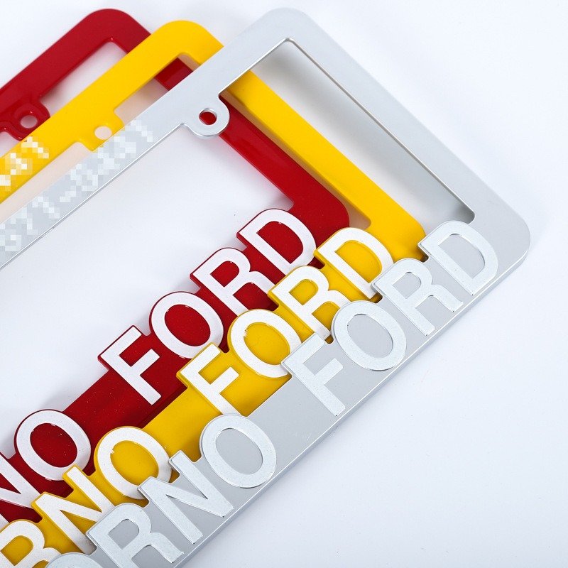 High Quality Customized logo license plate Zinc alloy Car License Plate Frame/holder Cover custom license plate frame
