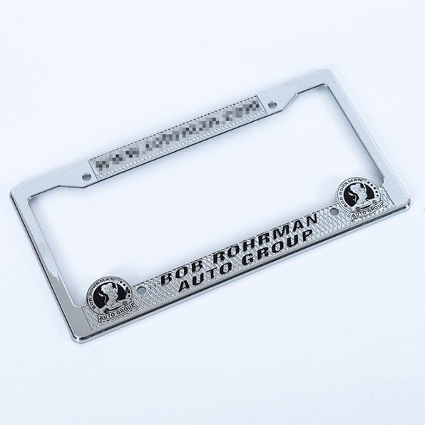 High Quality Customized logo license plate Zinc alloy Car License Plate Frame/holder Cover custom license plate frame