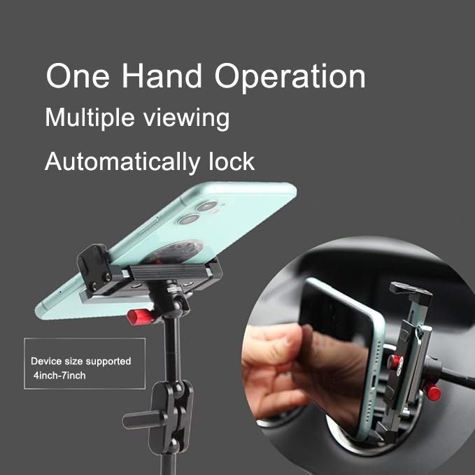 High Quality Aluminium Alloy Flexible Adjustment Long Arm Phone Holder Car Mount Universal Dashboard Car Holder