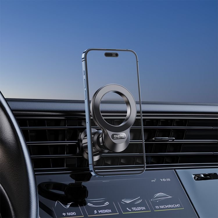 Hot Sale Oneday DH04 Car holder for Magsafe for car outlet Mini Magnetic Car Phone Holder 360 Rotation Mobile Portable Placement
