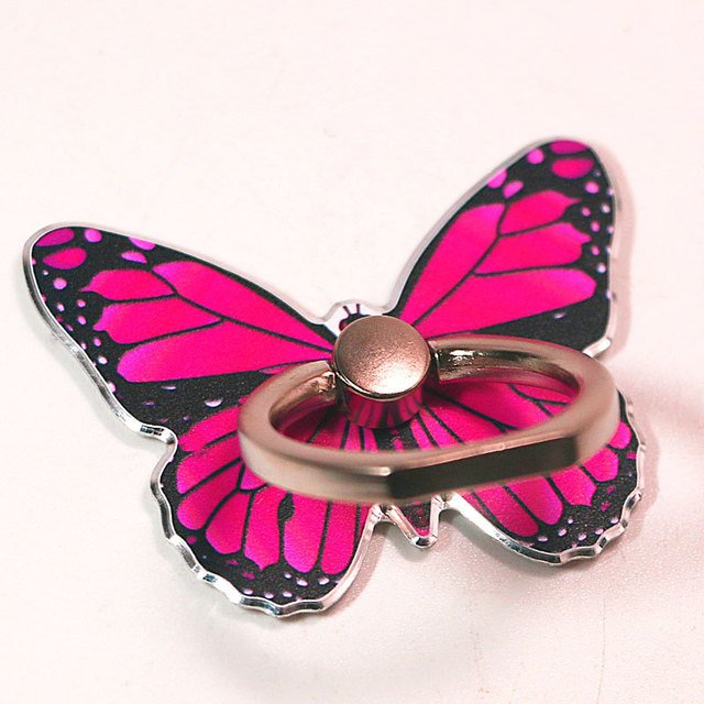 Customized Butterfly Universal Finger Ring Mobile Phone Stand Holder Phone Stand Holders