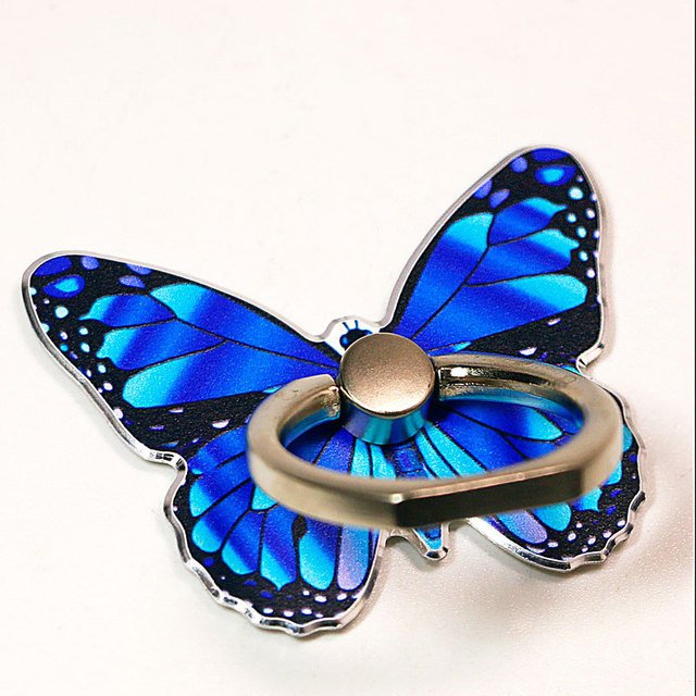 Customized Butterfly Universal Finger Ring Mobile Phone Stand Holder Phone Stand Holders