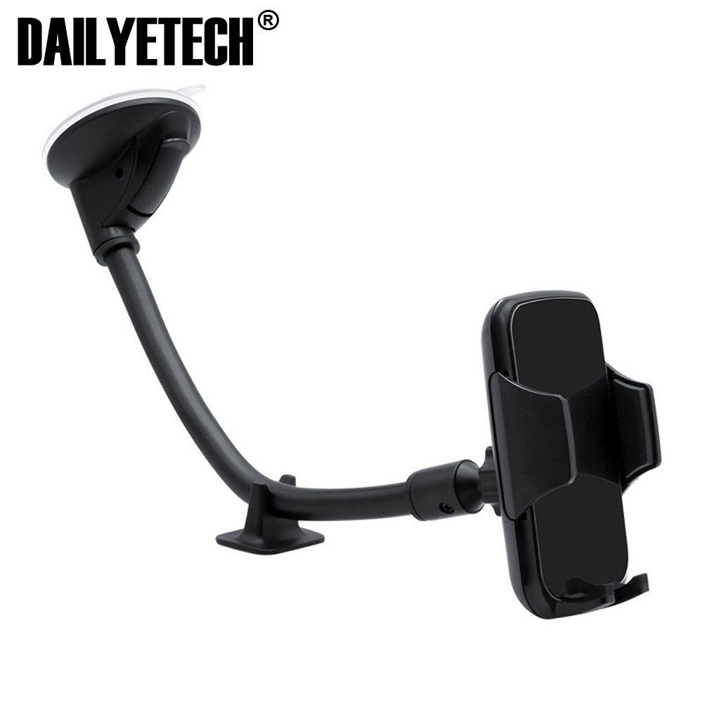 Car Phone Holder Mobile Phone Support Telephone Car Holder Stand Long Arm Windshield Mount For iPhone