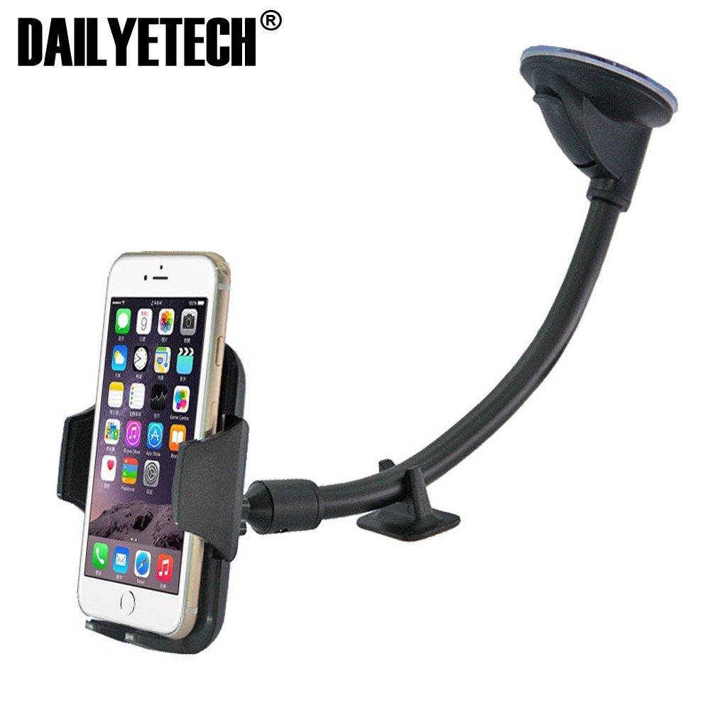 Car Phone Holder Mobile Phone Support Telephone Car Holder Stand Long Arm Windshield Mount For iPhone