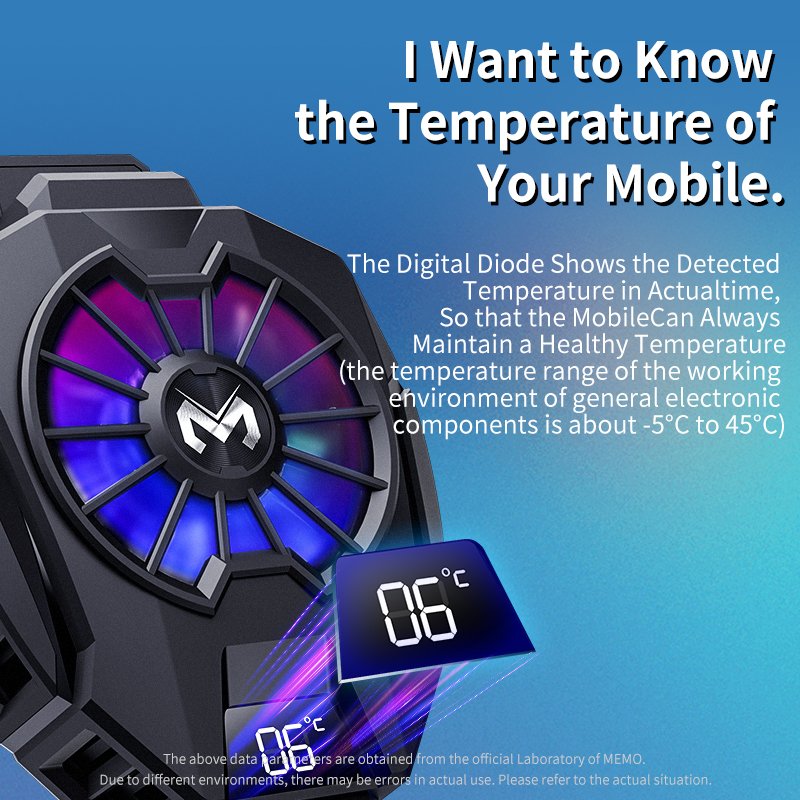 Oem Wireless Phone Cool Trending Phone Radiator Smart CellPhone Fun Cooler Gaming Phones Cooling Fan Wireless Charger Cooler